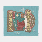 All Aboard de HOGWARTS™ Express Kerstkoek Fleece Deken (Voorkant (Horizontaal))