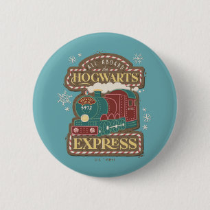 All Aboard de HOGWARTS™ Express Kerstkoek Ronde Button 5,7 Cm