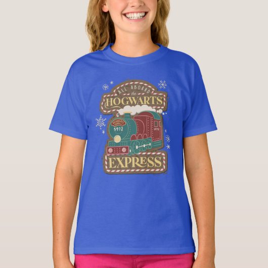 All Aboard de HOGWARTS™ Express Kerstkoek T-shirt (Voorkant)