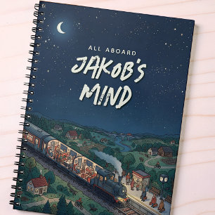 All Aboard Nacht Trein Gepersonaliseerde Gedachte  Planner