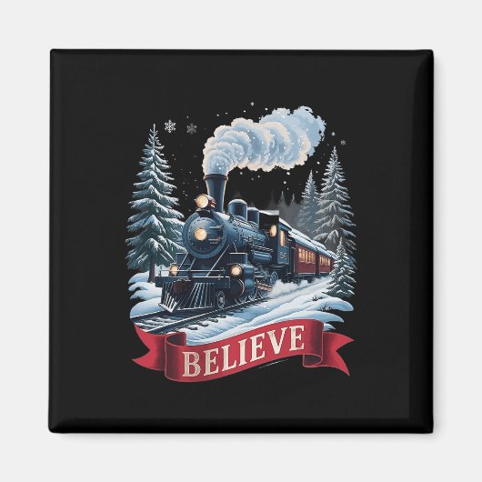 All Aboard Polar Express Christmas North Pole Xmas Magneet (Voorkant)
