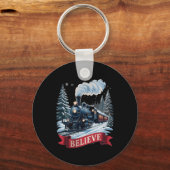 All Aboard Polar Express Christmas North Pole Xmas Sleutelhanger (Voorkant)