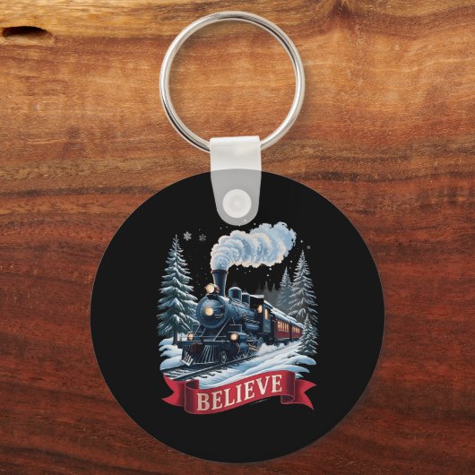 All Aboard Polar Express Christmas North Pole Xmas Sleutelhanger (Voorkant)