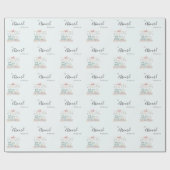 All Aboard the Baby Train Baby Shower Cadeaupapier (Vlak)