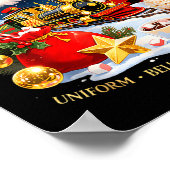 All Aboard The Christmas Express Train Santa Holid Poster (Hoek)