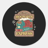 All Aboard The Express Christmas Cookie  Ronde Sticker (Voorkant)