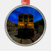 All Aboard the Train Metalen Ornament (Voorkant)