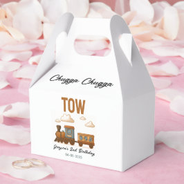 All Aboard  Train 2e verjaardagsfeest Bedankdoosjes