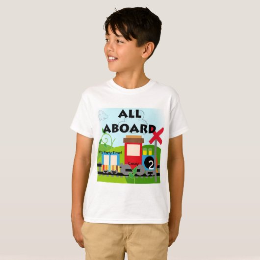 All Aboard Train T-shirt (Voorkant volledig)