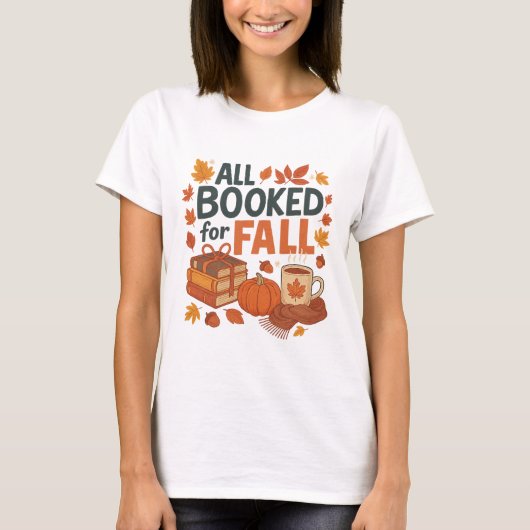 All about books|Autumn reads|Fall reading png|Fall T-shirt (Voorkant)