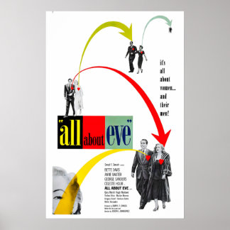 All About Eve 1950 Film POSTER AFDRUK A5-A1 Cult