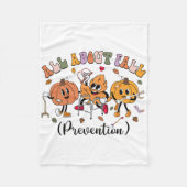 All About Fall Prevention Thanksgiving Fall Nurse  Fleece Deken (Voorkant)