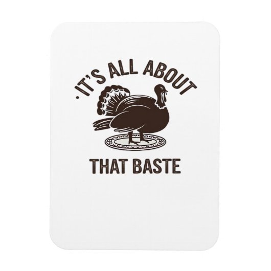 All About That Baste Christmas Trendy Modern Style Magneet (Verticaal)