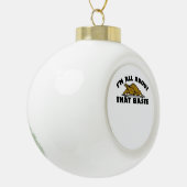 All About That Baste Classic Modern Look Keramische Bal Ornament (Links)