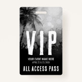 All Access Black White Event VIP Badge (Voorkant)