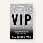 All Access Black White VIP-badge Badge (Voorkant)