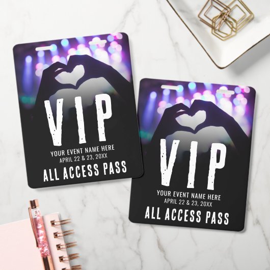 All Access Evenement VIP Badge (Kantoor)