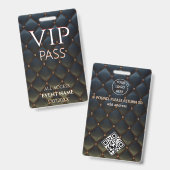 All Access Pass cool vip event id badge (Voor- en achterkant)