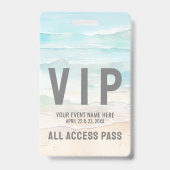 All Access Pass Evenement VIP Badge (Voorzijde)