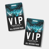 All Access Pass Evenement VIP Badge (Voor- en achterkant)