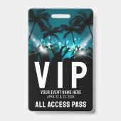 All Access Pass Evenement VIP Badge (Achterkant)