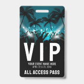 All Access Pass Evenement VIP Badge (Voorzijde)