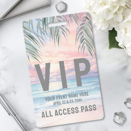 All Access Pass Evenement VIP Badge