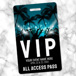 All Access Pass Evenement VIP Badge
