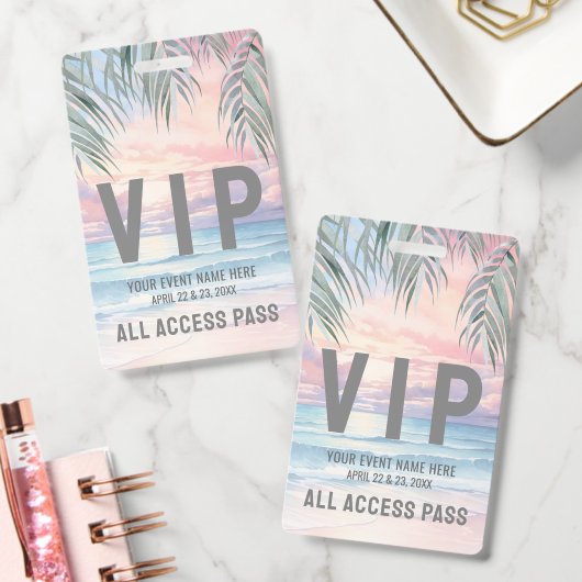 All Access Pass Evenement VIP Badge (Kantoor)