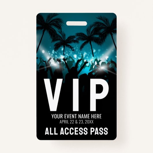 All Access Pass Event VIP Badge (Voorkant)
