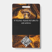 All Access Pass gouden vip evenement id badge (Achterkant)