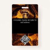 All Access Pass gouden vip event id badge (Achterkant)