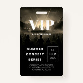 All Access Pass QR Code Concert Badge (Voorkant)