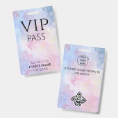 All Access Pass tekening vip event id badge (Voor- en achterkant)