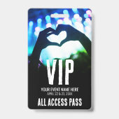 All Access Pass VIP Evenement Badge (Achterkant)