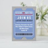 ALL ACCESS VIP PASS Bar Bat Mitzvah Party Kaart (Staand voorkant)