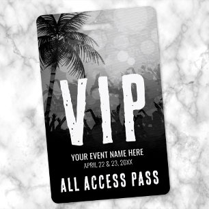 All Access Zwart Wit Evenement VIP Badge