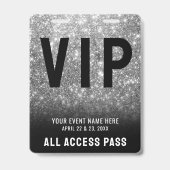 All Access Zwart Wit VIP Badge (Achterkant)