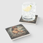 All Alone Coaster Stenen Onderzetter (Zijkant)