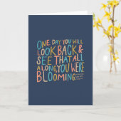 All along, you were blooming greeting card kaart (Gele Bloem)