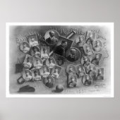 All America Baseball Tour 1897 Poster (Voorkant)