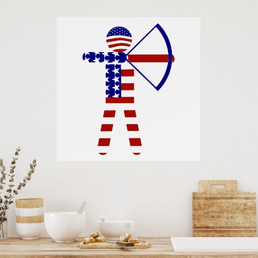All-American Archer/Archery Poster (Keuken)