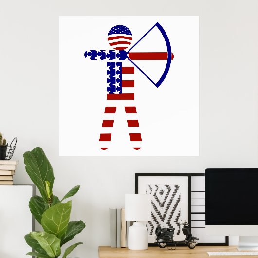All-American Archer/Archery Poster (Thuiskantoor)
