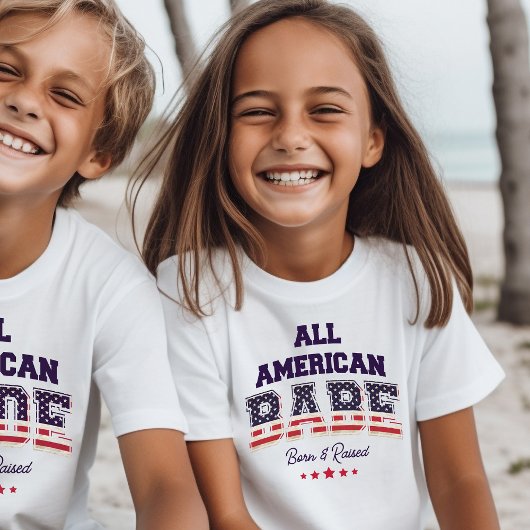 All American Babe Patriottisch 4 juli T-shirt