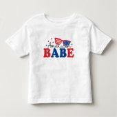 All American Babe - Patriottisch Kinder T-shirt (Voorkant)