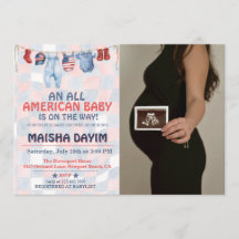 All American Baby 4 juli Baby shower Foto