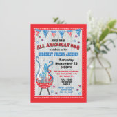 All American BBQ-feest Kaart (Staand voorkant)