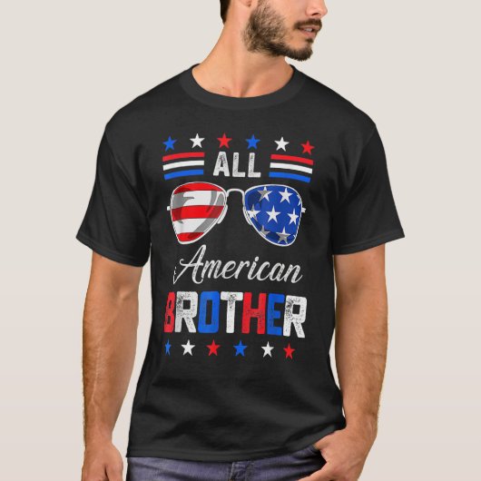 All American Big Brother 4th Of July Mens Sunglass T-shirt (Voorkant)