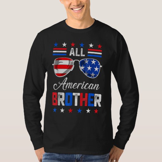 All American Big Brother 4th Of July Mens Sunglass T-shirt (Voorkant)