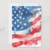 All American Birthday Party Kaart (Achterkant)